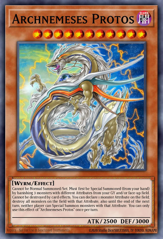 (023) YuGiOh TCG RA03: Quarter Century Bonanza Single: Archnemeses Protos (V.4 - Platinum Secret Rare)  Platinum Secret Rare