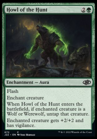 (672) Magic The Gathering Jumpstart 2022 Single: Howl of the Hunt  Common