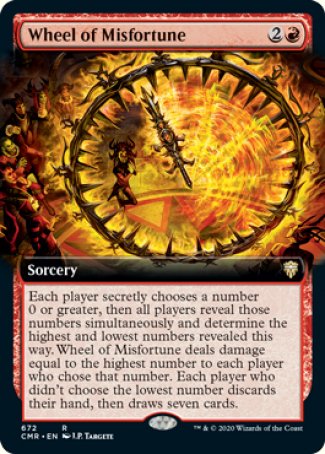 (672/361) Magic The Gathering Commander Legends: Extras Single: Wheel of Misfortune Holo Rare