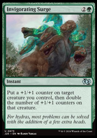 (673) Magic The Gathering Foundations Jumpstart Single: Invigorating Surge  Uncommon