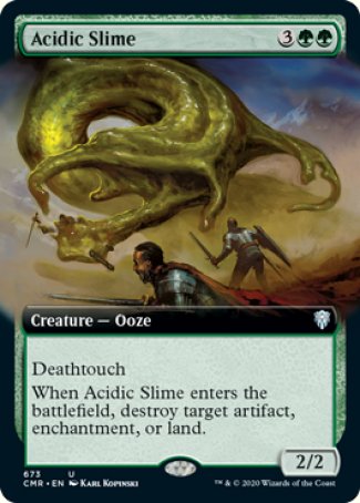 (673/361) Magic The Gathering Commander Legends: Extras Single: Acidic Slime (V.2)  Uncommon