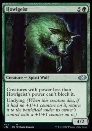 (673) Magic The Gathering Jumpstart 2022 Single: Howlgeist  Uncommon