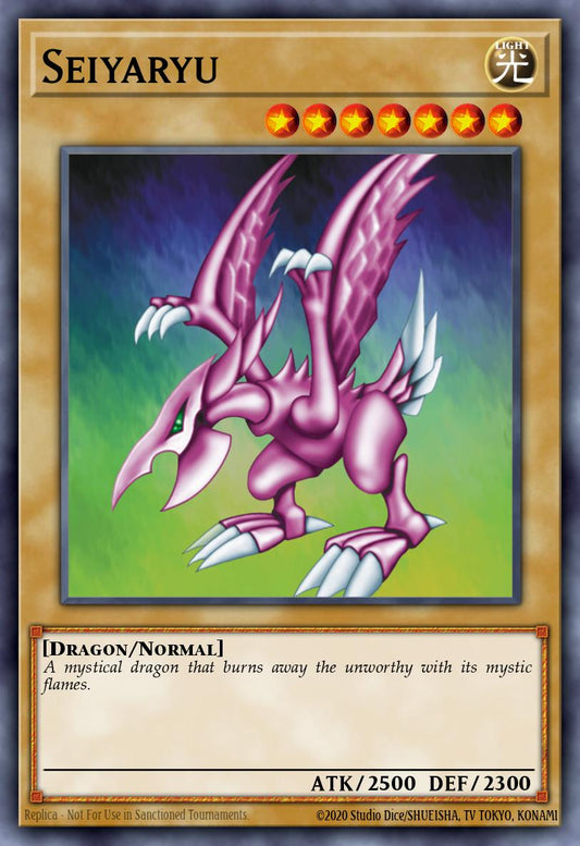 (170) YuGiOh TCG LCJW: Legendary Collection 4: Mega Pack Single: Seiyaryu  Common
