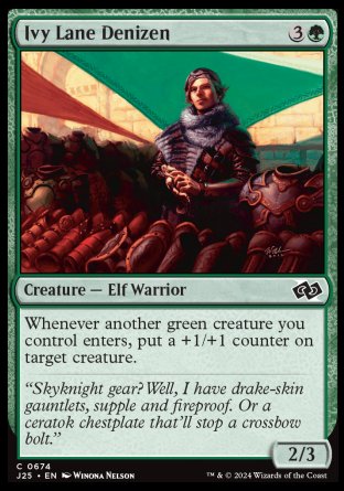 (674) Magic The Gathering Foundations Jumpstart Single: Ivy Lane Denizen  Common