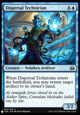 (032) Magic The Gathering The List Single: Dispersal Technician  Common