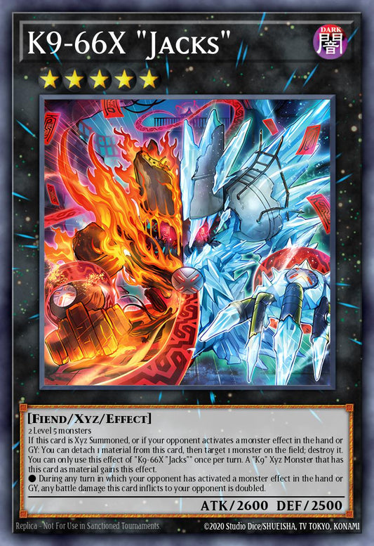 (047) YuGiOh TCG DOOD: Doom of Dimensions Single: K9-66X Jacks  Super Rare