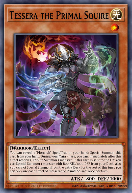 (DUAD018) YuGiOh TCG Duelist’s Advance Single: Tessera the Primal Squire  Super Rare