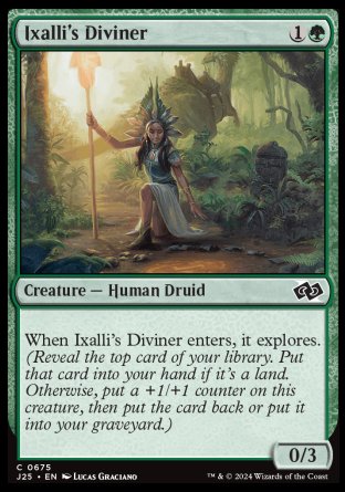 (675) Magic The Gathering Foundations Jumpstart Single: Ixalli's Diviner  Common