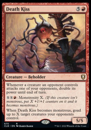 (675) Magic The Gathering Commander Legends: Battle for Baldur's Gate: Extras Single: Death Kiss (V.1)  Rare
