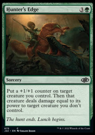 (675) Magic The Gathering Jumpstart 2022 Single: Hunter's Edge  Common