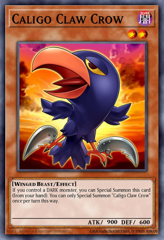 (102) YuGiOh TCG MAGO: Maximum Gold Single: Caligo Claw Crow  Rare