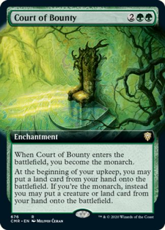 (676/361) Magic The Gathering Commander Legends: Extras Single: Court of Bounty Holo Rare