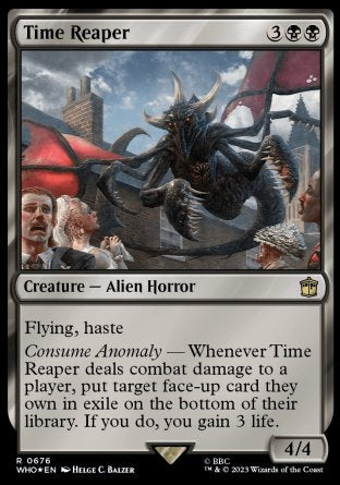 (676) Magic The Gathering Universes Beyond: Doctor Who: Extras Single: Time Reaper (V.2) Holo Rare