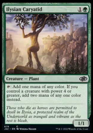 (676) Magic The Gathering Jumpstart 2022 Single: Ilysian Caryatid  Common
