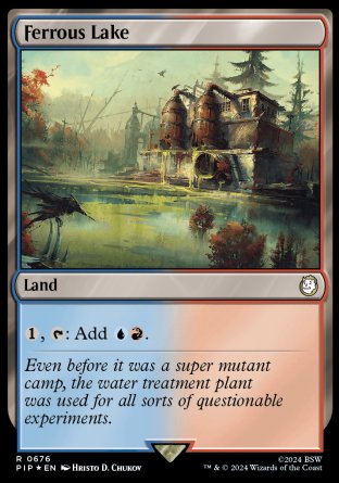 (676) Magic The Gathering Universes Beyond: Fallout: Extras Single: Ferrous Lake (V.2)  Holo Rare