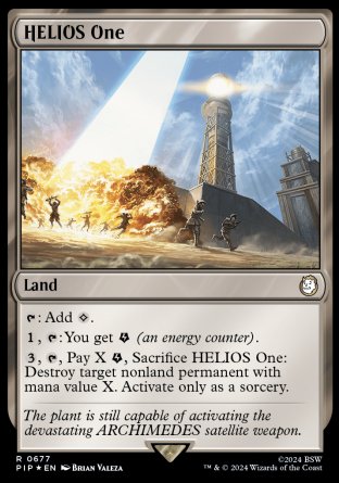 (677) Magic The Gathering Universes Beyond: Fallout: Extras Single: HELIOS One (V.2)  Holo Rare