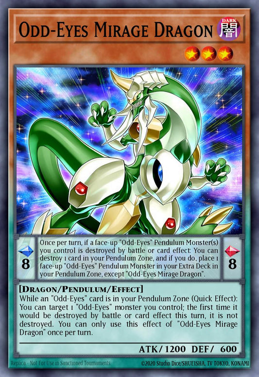 (097) YuGiOh TCG DLCS: Dragons of Legend: The Complete Series Single: Odd-Eyes Mirage Dragon  Common