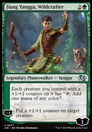(677) Magic The Gathering Foundations Jumpstart Single: Jiang Yanggu, Wildcrafter  Uncommon