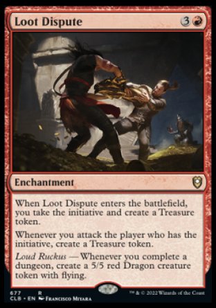 (677) Magic The Gathering Commander Legends: Battle for Baldur's Gate: Extras Single: Loot Dispute (V.1)  Rare