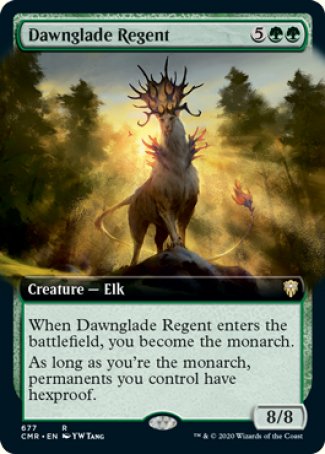 (677/361) Magic The Gathering Commander Legends: Extras Single: Dawnglade Regent Holo Rare