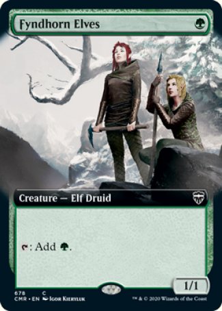 (678/361) Magic The Gathering Commander Legends: Extras Single: Fyndhorn Elves  Common
