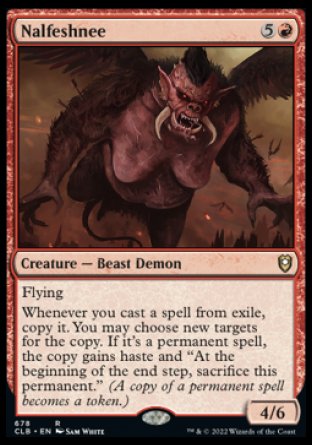 (678) Magic The Gathering Commander Legends: Battle for Baldur's Gate: Extras Single: Nalfeshnee (V.1)  Rare