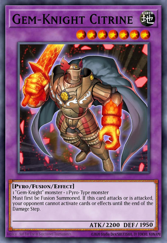(139) YuGiOh TCG BLMM: Battles of Legend: Monster Mayhem Single: Gem-Knight Citrine  Ultra Rare