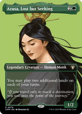 (679) Magic The Gathering Commander Masters: Extras Single: Azusa, Lost but Seeking (V.2)  Rare