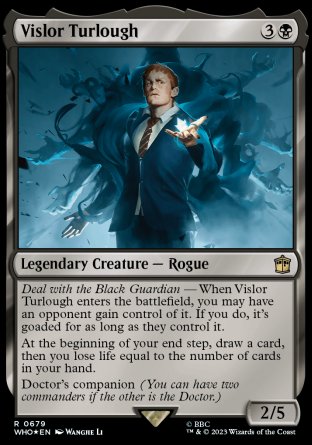 (679) Magic The Gathering Universes Beyond: Doctor Who: Extras Single: Vislor Turlough (V.2) Holo Rare