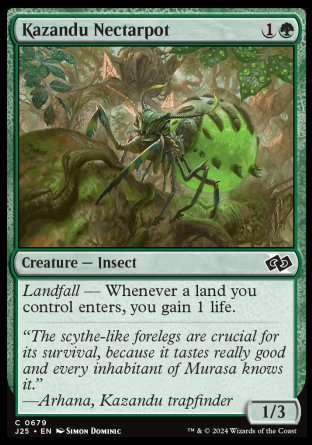 (679) Magic The Gathering Foundations Jumpstart Single: Kazandu Nectarpot  Common