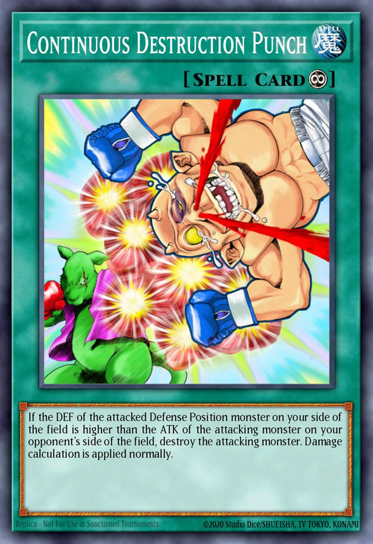 (085) YuGiOh TCG MFC: Magician's Force Single: Continuous Destruction Punch  Rare