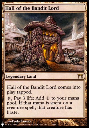 (277) Magic The Gathering The List Single: Hall of the Bandit Lord  Rare