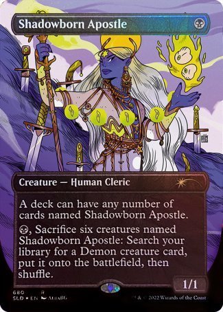 (680) Magic The Gathering Secret Lair Drop Series Single: Shadowborn Apostle (V.1) Holo Rare