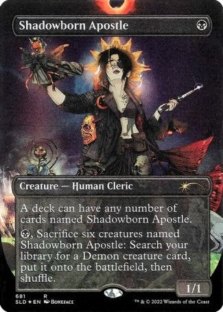 (681) Magic The Gathering Secret Lair Drop Series Single: Shadowborn Apostle (V.8)  Rare