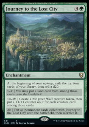 (681) Magic The Gathering Commander Legends: Battle for Baldur's Gate: Extras Single: Journey to the Lost City (V.1)  Rare