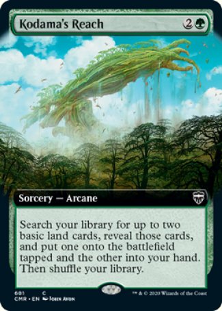 (681/361) Magic The Gathering Commander Legends: Extras Single: Kodama's Reach (V.2) Holo Common