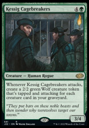 (681) Magic The Gathering Jumpstart 2022 Single: Kessig Cagebreakers  Rare