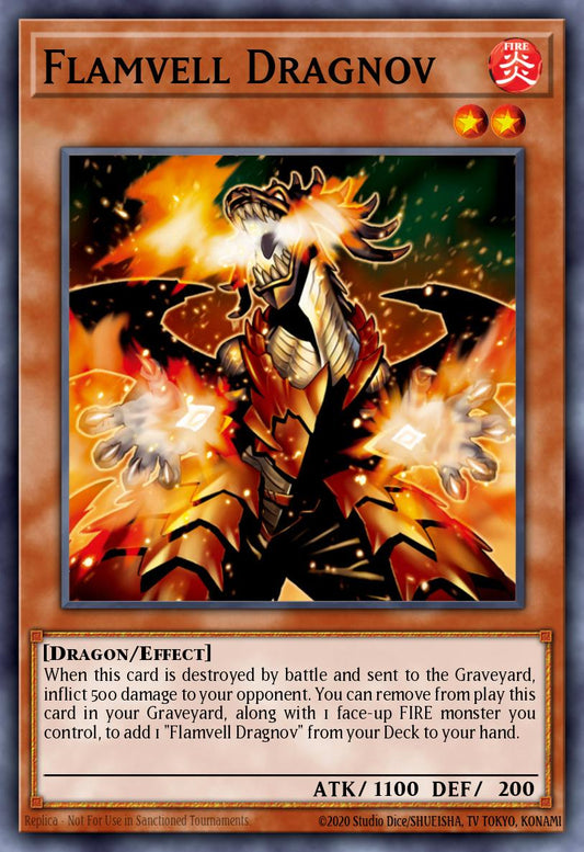 (065) YuGiOh TCG HAC1: Hidden Arsenal: Chapter 1 Single: Flamvell Dragnov (V.1 - Common)  Common