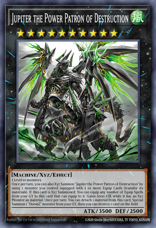 (044) YuGiOh TCG DOOD: Doom of Dimensions Single: Jupiter the Power Patron of Destruction (V.2 - Starlight Rare)  Starlight Rare