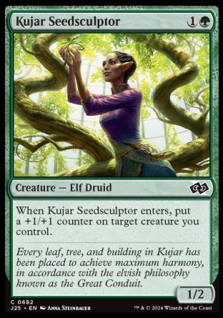 (682) Magic The Gathering Foundations Jumpstart Single: Kujar Seedsculptor  Common