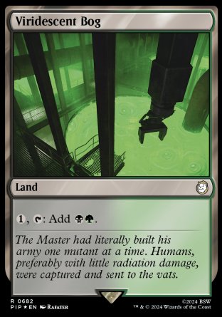 (682) Magic The Gathering Universes Beyond: Fallout: Extras Single: Viridescent Bog (V.2)  Holo Rare