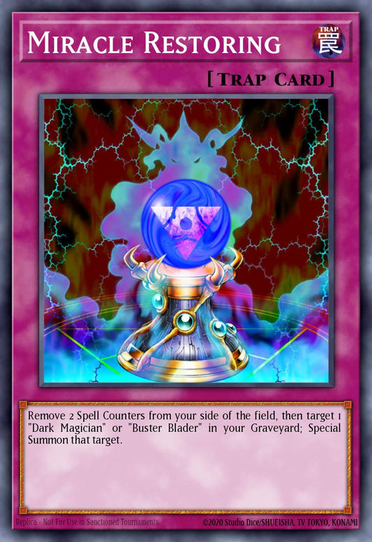 (100) YuGiOh TCG MFC: Magician's Force Single: Miracle Restoring  Common