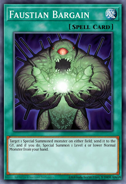 (062) YuGiOh TCG SOVR: Stardust Overdrive Single: Faustian Bargain  Common