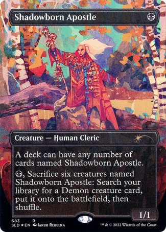 (683) Magic The Gathering Secret Lair Drop Series Single: Shadowborn Apostle (V.3) Holo Rare