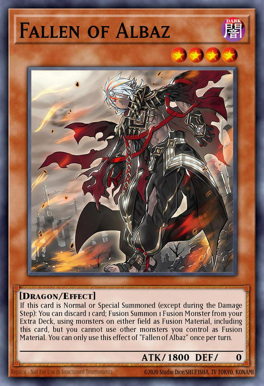 (034) YuGiOh TCG RA04: Quarter Century Stampede Single: Fallen of Albaz  Quarter Century Secret Rare
