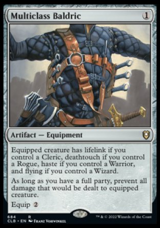 (684) Magic The Gathering Commander Legends: Battle for Baldur's Gate: Extras Single: Multiclass Baldric (V.1)  Rare