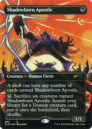 (684) Magic The Gathering Secret Lair Drop Series Single: Shadowborn Apostle (V.4)  Rare