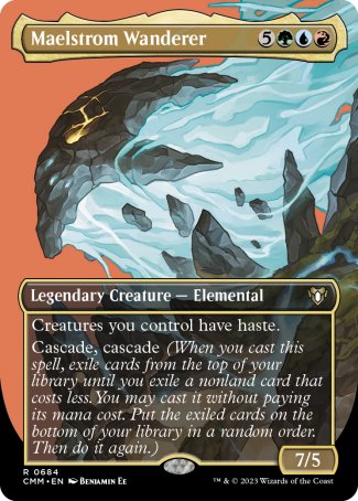 (684) Magic The Gathering Commander Masters: Extras Single: Maelstrom Wanderer (V.2)  Rare
