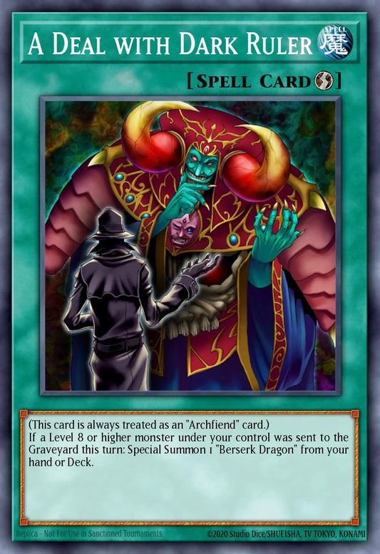 (EN030) YuGiOh TCG DCR: Dark Crisis Single: A Deal with Dark Ruler (V.2 - Common)  Common