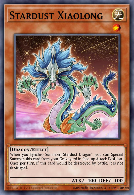 (002) YuGiOh TCG SOVR: Stardust Overdrive Single: Stardust Xiaolong  Rare